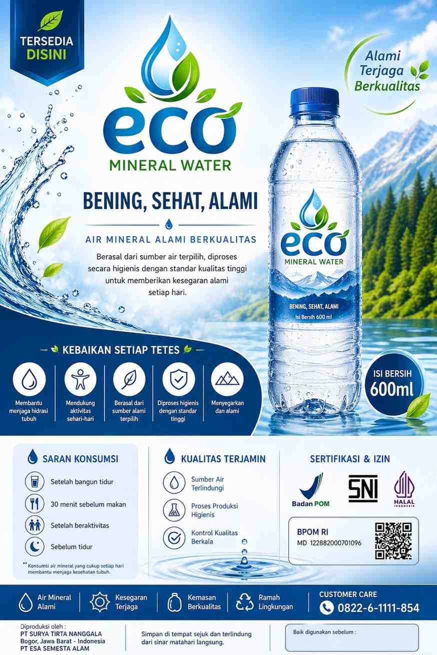 Poster Eco Mineral Water